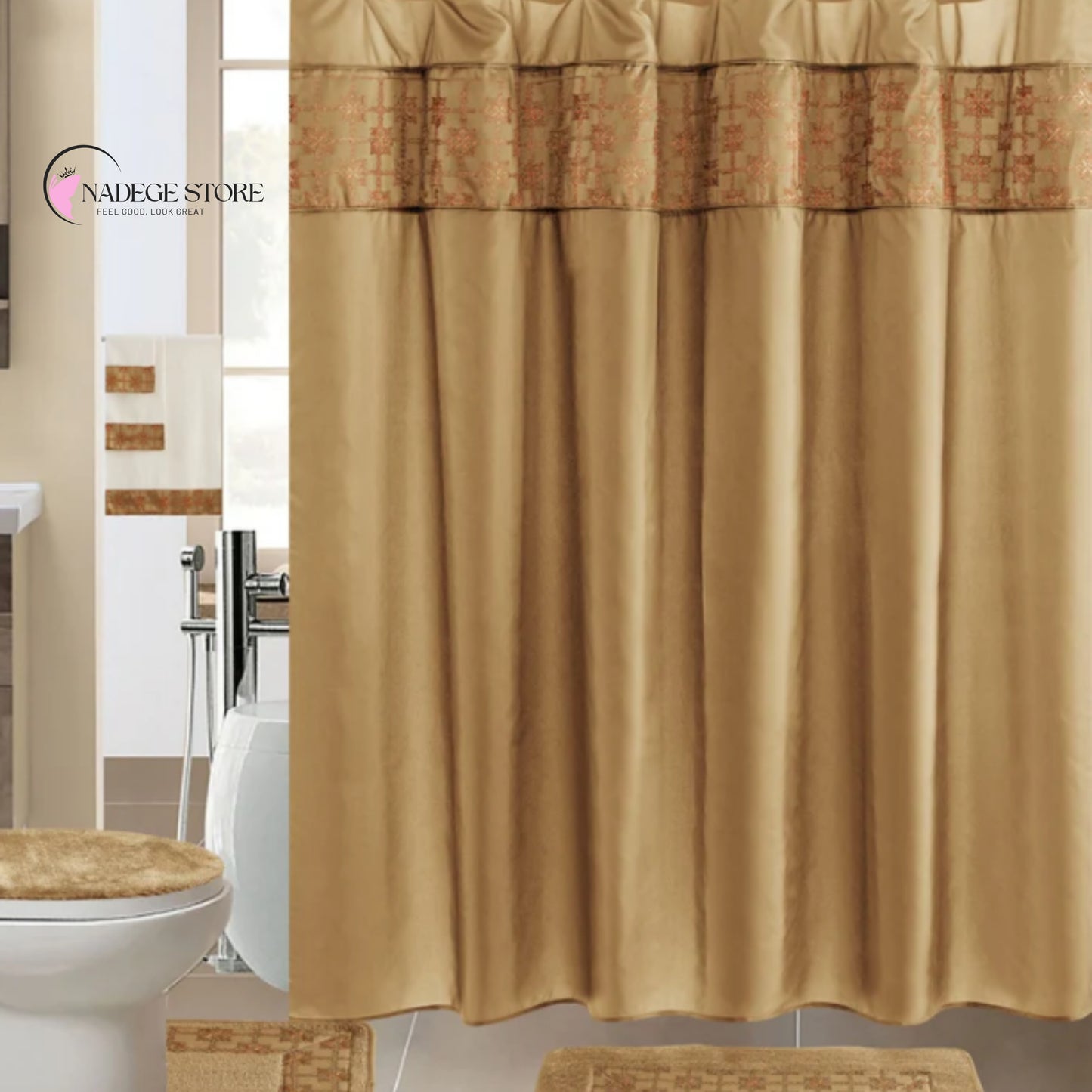 SPAGLOW 19-Piece Complete Bathroom Set