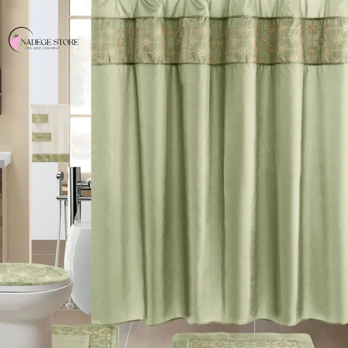 SPAGLOW 19-Piece Complete Bathroom Set