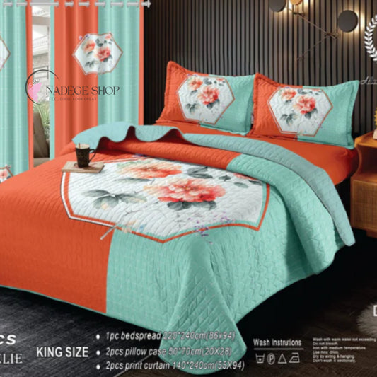 LOVELY 5D – 5-Piece Bedspread Set (Assorted Colors)